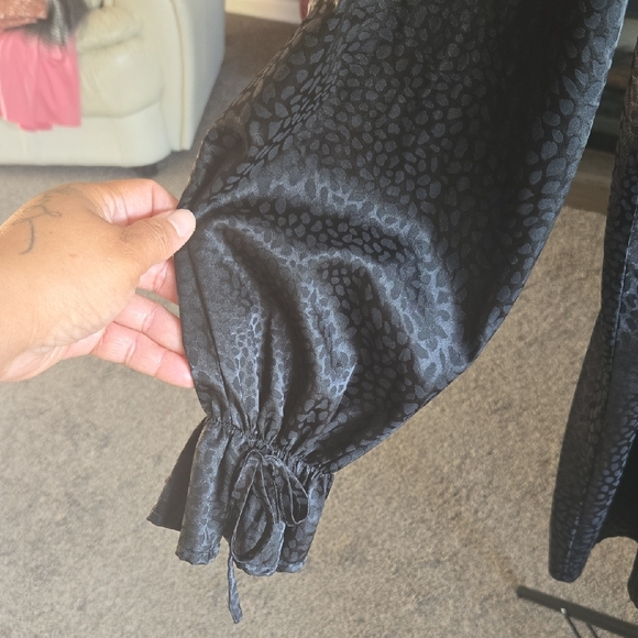 SHEIN Black Leopard Print Long Sleeve Dress  ✨️ SIZE 3XL ✨️ - Picture 7 of 8